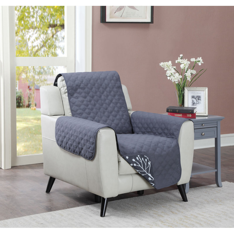 Ebern Designs Box Cushion Armchair Slipcover & Reviews Wayfair